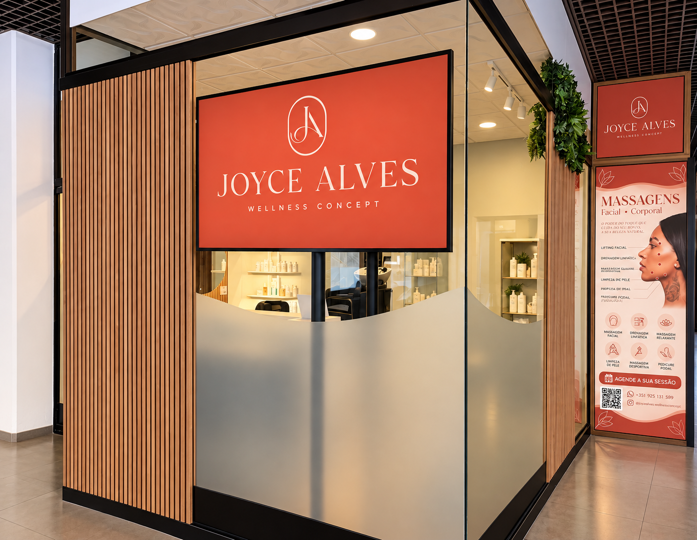 Fachada do espaço Joyce Alves • Wellness Concept